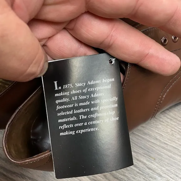 NEW Stacy Adams Madison Brown Oxfords 11 D