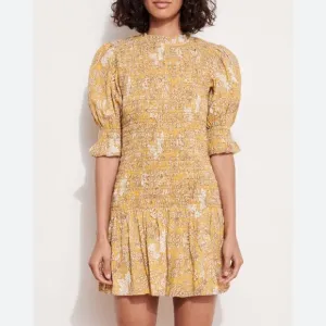New: Sundry Ditzy Buttercup Smocked Dress. Size Medium