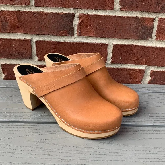 New Swedish Hasbeens Classic Clogs, 40/10