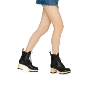 New Swedish Hasbeens Hippie Lace Up Boots Size 38