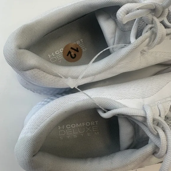 New Under Armour Charged Rogue 3 Running Shoes Lightweight White Womens Size 12