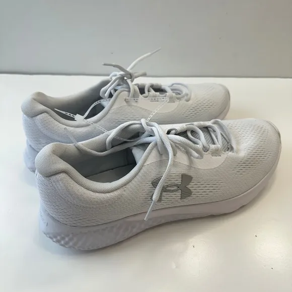 New Under Armour Charged Rogue 3 Running Shoes Lightweight White Womens Size 12