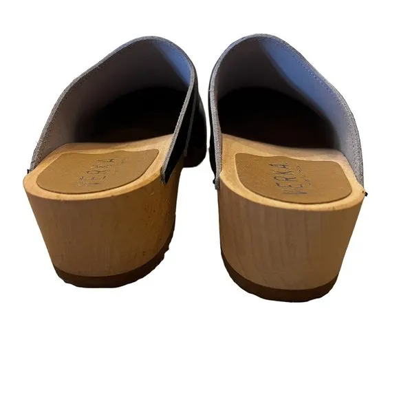New VERKA 'Ledig' Swedish Clogs in Blueberry Size 37 or US 6 - 6.5