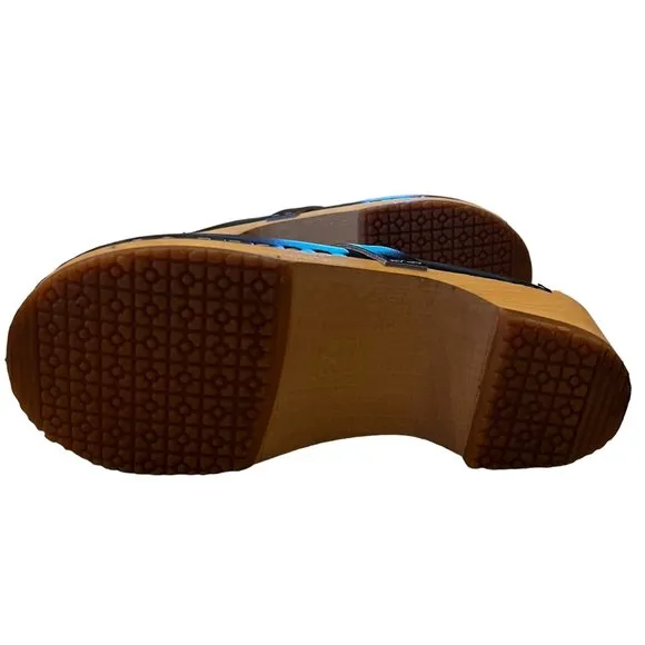 New VERKA 'Ledig' Swedish Clogs in Blueberry Size 37 or US 6 - 6.5