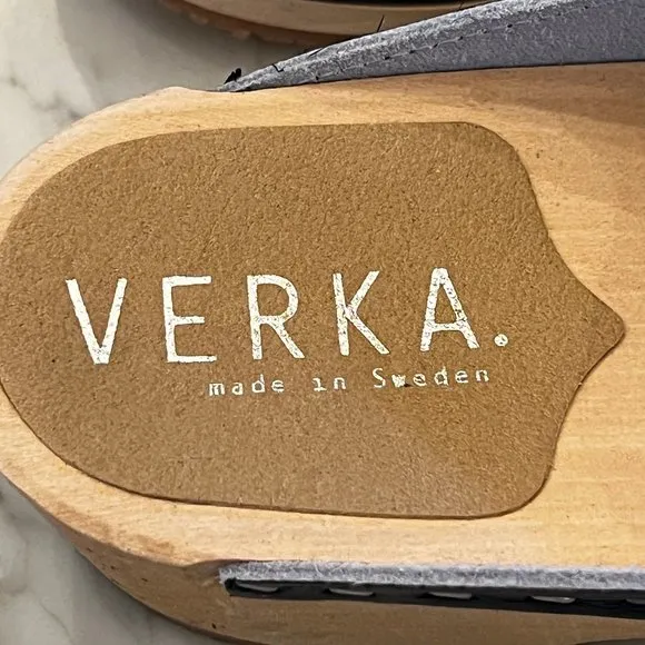 New VERKA 'Ledig' Swedish Clogs in Blueberry Size 37 or US 6 - 6.5