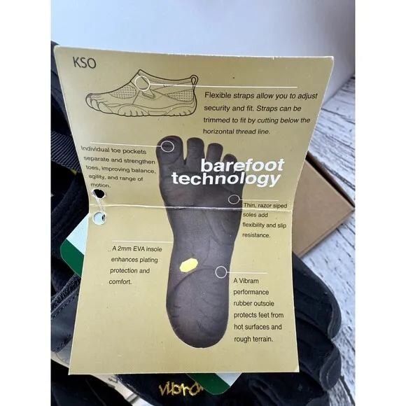 NEW Vibram FiveFingers KSO M41 Men 8–8.5 Women 9.5–10 Barefoot Trail Shoes black