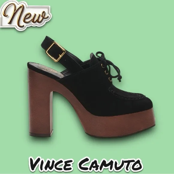 New Vince Camuto Inerta Slingback Platform Clog Heels Women