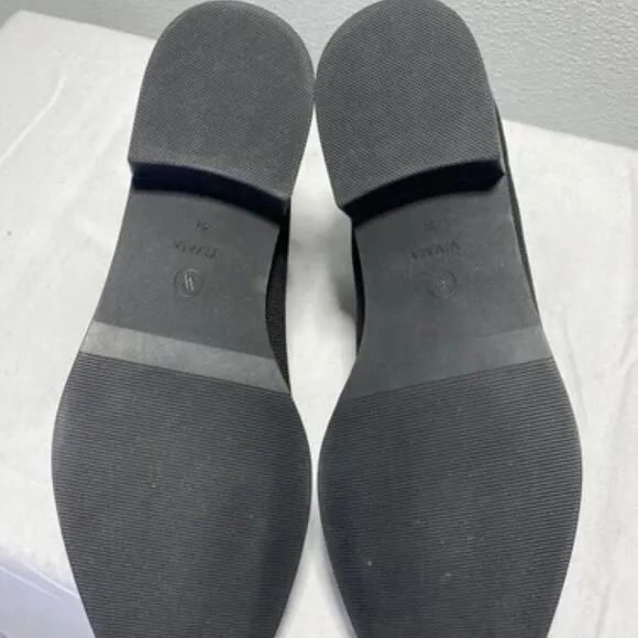 NEW VIVAIA Ryan 2.0 Slip On Black Mesh Water Repellant Knit Booties Size 9.5