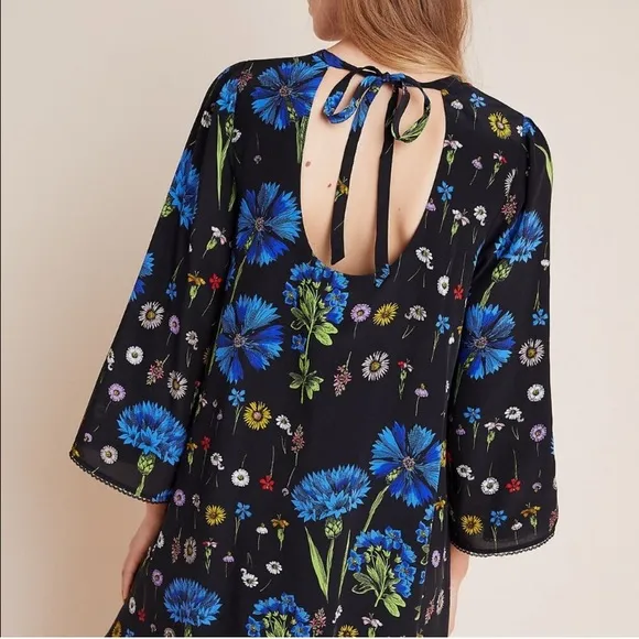 New with Tag: Anthropologie Lucinda Silk Tunic Dress. Size Medium