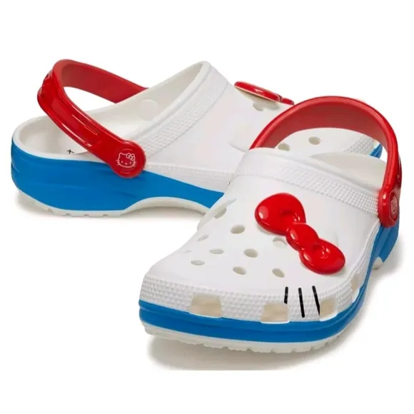 New without tags Crocs x Hello Kitty Classic Clog 50th Anniversary M9 W11