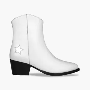 NEW Women’s Thursday Everyday Boot Co Country Star White Leather Boots