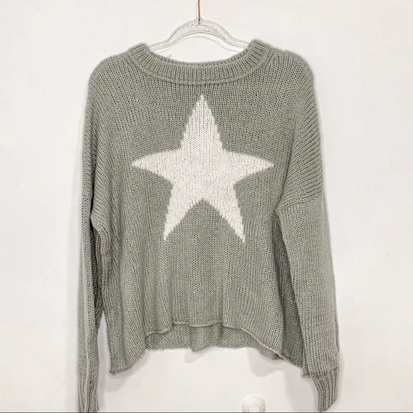 New Wooden Ships slouchy star wool blend sweater