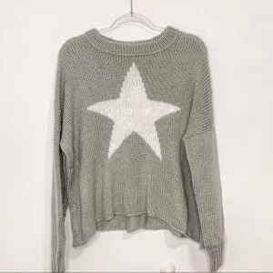 New Wooden Ships slouchy star wool blend sweater