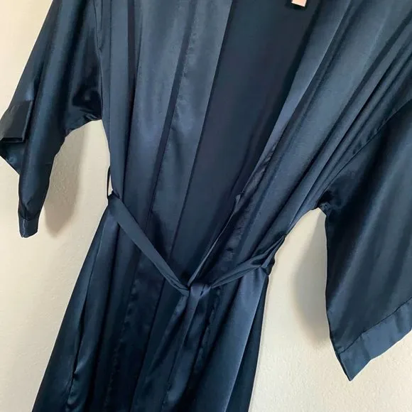 New XS/S VERY SEXY Silky Satin Robe Kimono SHORT