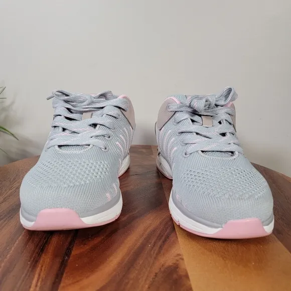 NEW Zeba Shoes Rose Gray Women's Hands Free Sneakers Size 8.5 Extra Wide