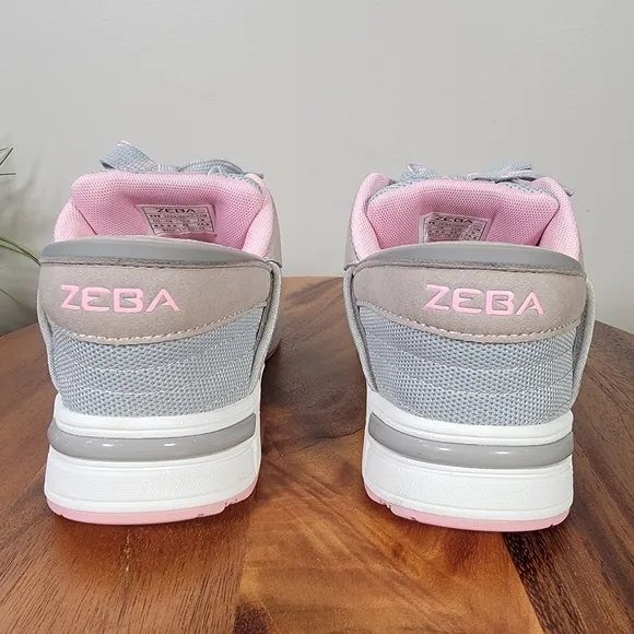 NEW Zeba Shoes Rose Gray Women's Hands Free Sneakers Size 8.5 Extra Wide