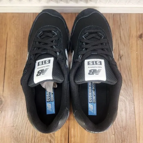 New Balance Classics 515 v3 Womens Sz 6 B Black Running Sneakers Shoes WL515CO3