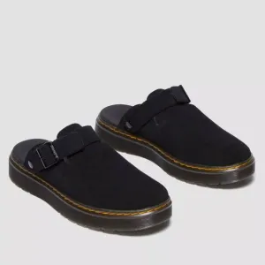 [NEW/BNIB] Dr Martens Black Carlson Suede Leather Slingback Slip On Mules US W8