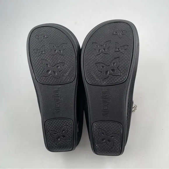 NIB! Alegriaia Women’s Seville Black Leather Flex Clogs Mules Shoes - Size 7-7.5