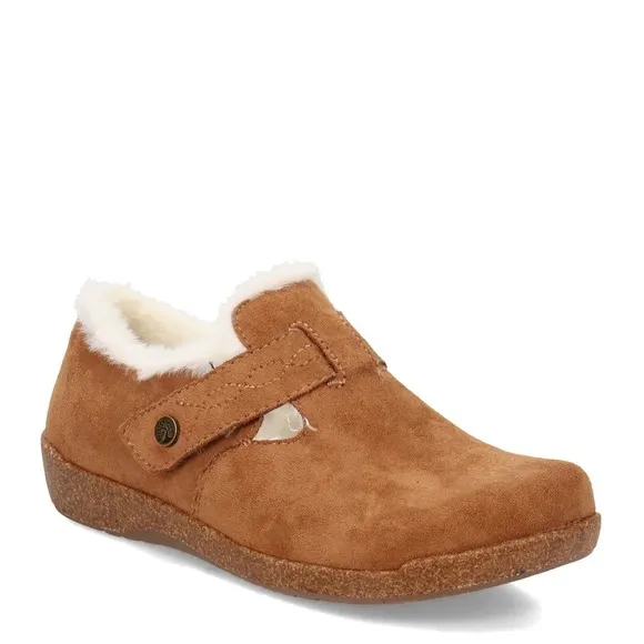 NIB Earth Origins Jordie 9M Faux Fur Comfort Slip on Clogs Tan