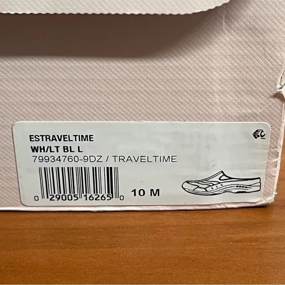 NIB Easy Spirit Women's Traveltime Classic White Clogs Size 10