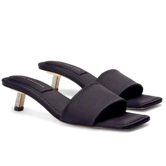 NIB Good American Shoes Good American Kickstand Slide Sandal Mules