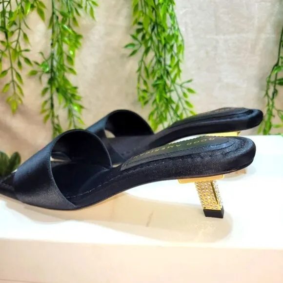 NIB Good American Shoes Good American Kickstand Slide Sandal Mules