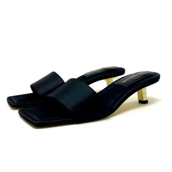 NIB Good American Shoes Good American Kickstand Slide Sandal Mules