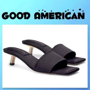 NIB Good American Shoes Good American Kickstand Slide Sandal Mules