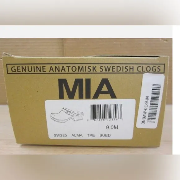 NIB Mia X Free People Genuine Swedish Taupe Clogs Minimalist