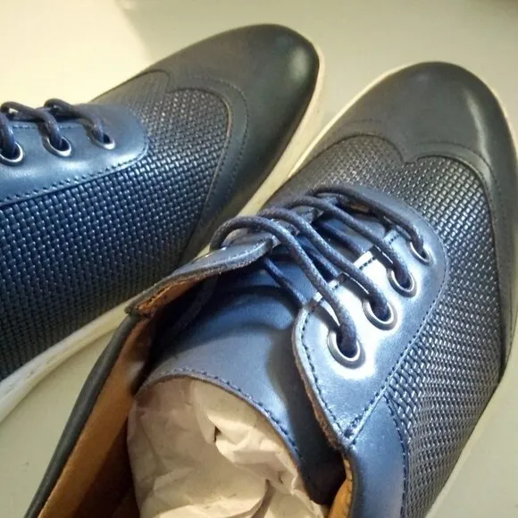 NIB Navy Napa Perforated Wingtip Oxfords 8.5 - MSRP $119