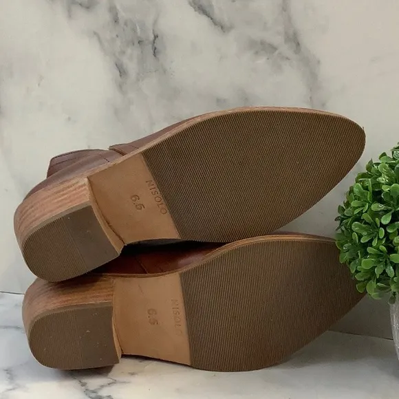 NIB Nisolo Everyday Ankle Bootie in Brandy