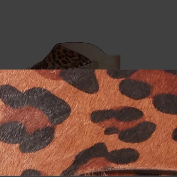 NIB PAIGE Jules Animal Leopard Print Clog heel mules women size 6