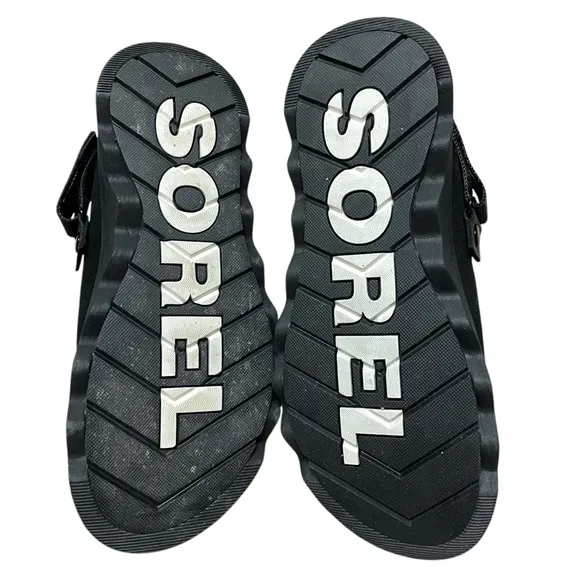 NIB SOREL Women’s Black Suede Viibe Clogs Size 9