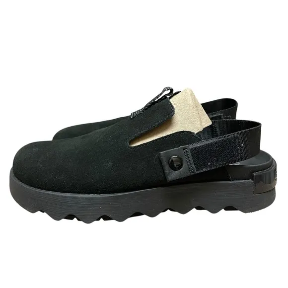 NIB SOREL Women’s Black Suede Viibe Clogs Size 9