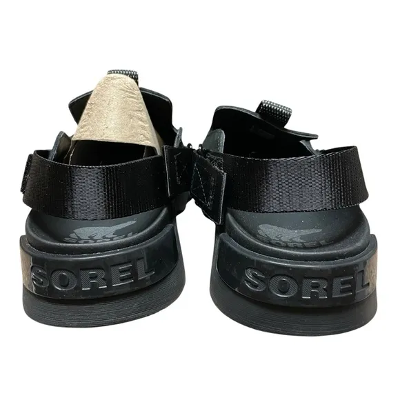 NIB SOREL Women’s Black Suede Viibe Clogs Size 9