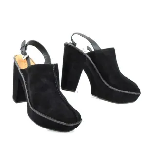 NIB$225 KORS Michael Kors Quincy Vintage Slingback Clogs Mules Platform Pump 10