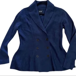 NIC   Zoe Double breasted blazer indigo navy blue Size M  Retail $178