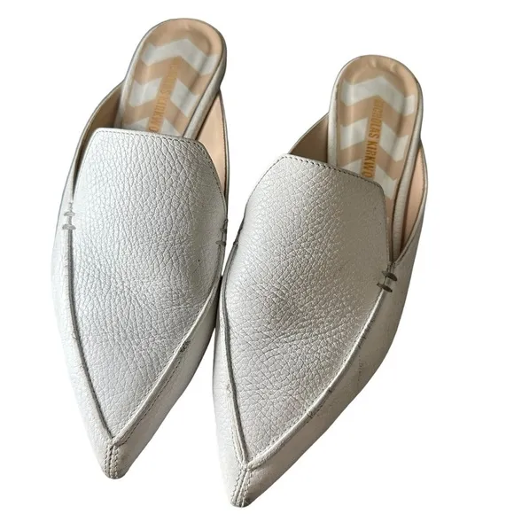Nicholas Kirkwood white mules size 38.5 EU