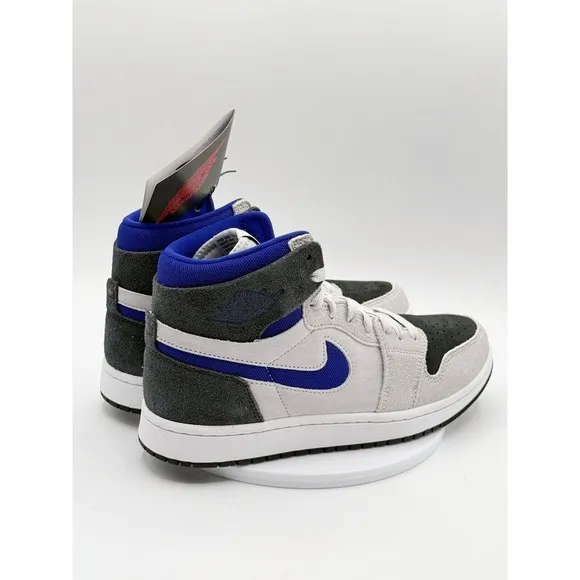Nike Air Jordan 1 High Zoom Shoes Size 9.5 Womens Grey‎ Concord NEW DV1305-040