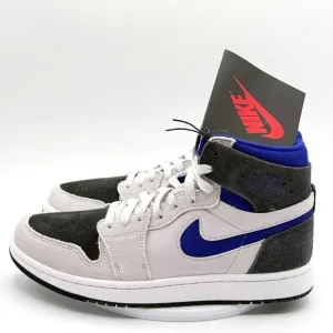 Nike Air Jordan 1 High Zoom Shoes Size 9.5 Womens Grey‎ Concord NEW DV1305-040