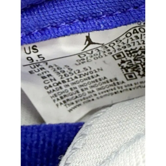 Nike Air Jordan 1 High Zoom Shoes Size 9.5 Womens Grey‎ Concord NEW DV1305-040
