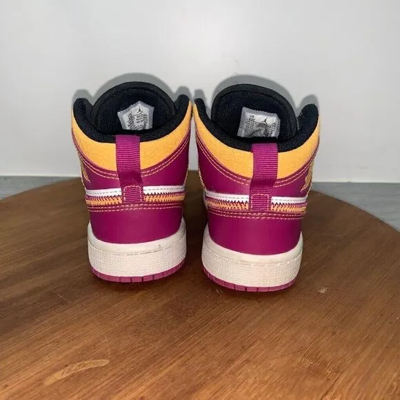 Nike Air Jordan 1 Mid PS Dia de Muertos DC0499-100 White Cactus Flower Gold 11C
