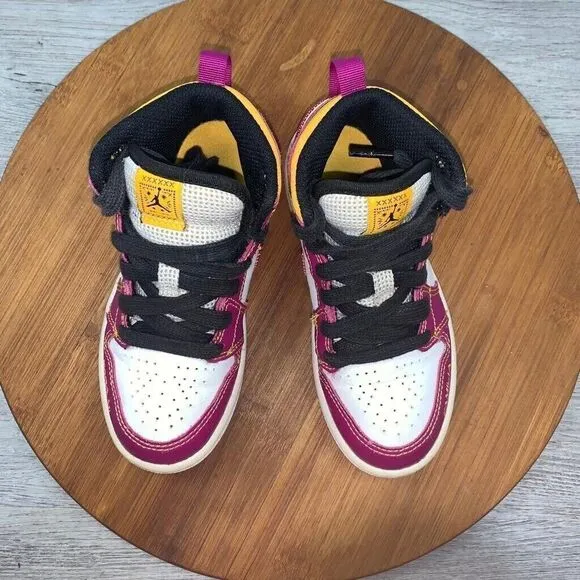 Nike Air Jordan 1 Mid PS Dia de Muertos DC0499-100 White Cactus Flower Gold 11C