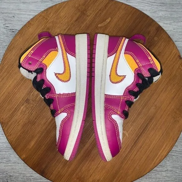 Nike Air Jordan 1 Mid PS Dia de Muertos DC0499-100 White Cactus Flower Gold 11C