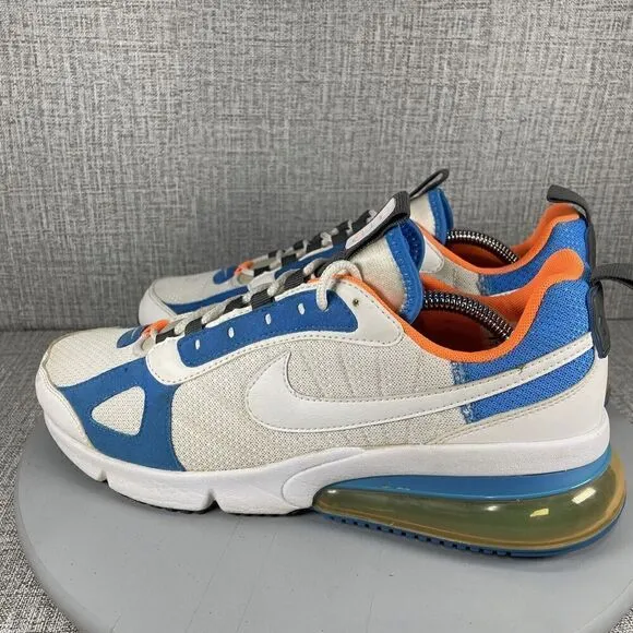 Nike Air Max 270 Futura Mens Running Shoes AO1569-100 White Blue Orange 9.5