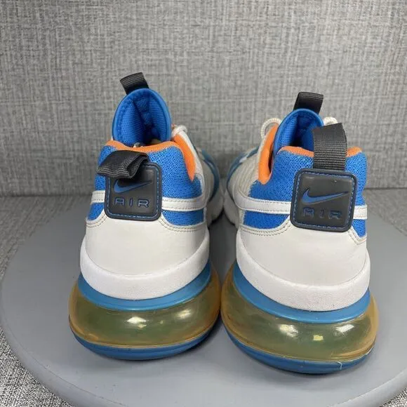 Nike Air Max 270 Futura Mens Running Shoes AO1569-100 White Blue Orange 9.5