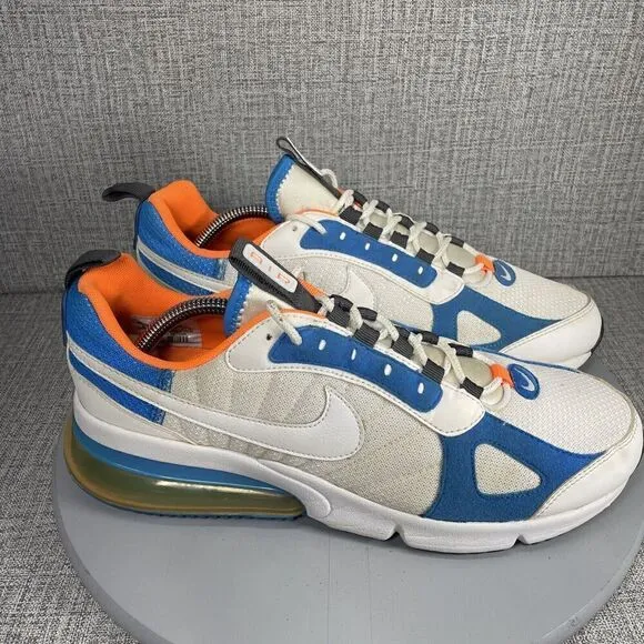 Nike Air Max 270 Futura Mens Running Shoes AO1569-100 White Blue Orange 9.5