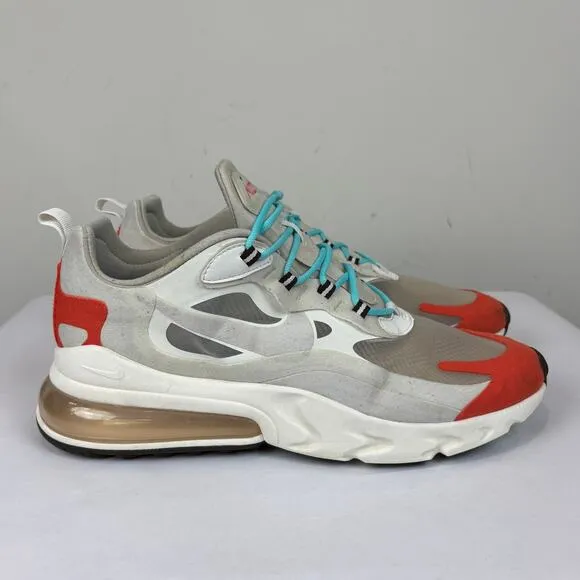 Nike Air Max 270 React Light Beige Chalk Running Sneakers Shoes Men's 11.5