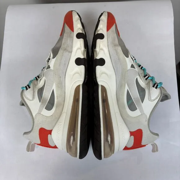 Nike Air Max 270 React Light Beige Chalk Running Sneakers Shoes Men's 11.5
